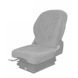 Pritaikytas sėdynės užvalkalas, PVC, juodas, skirtas Grammer I61546KR