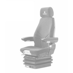 Pritaikytas sėdynės užvalkalas, PVC, juodas, skirtas Grammer I60546KR