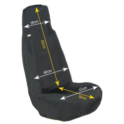 Sėdynės užvalkalas uni priekinis pilkas SC60504