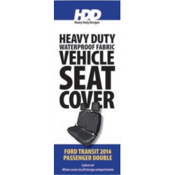 Sėdynės užvalkalas, keleivinis furgonas dvivietis, juodas, atskira galvos atrama, 5 vnt, tinka Ford Transit 2014 SC50215