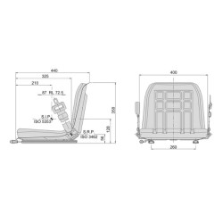 PVC sėdynė, be pakabos, GT60 Cobo GT1077389