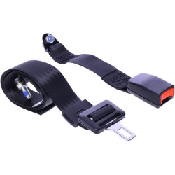 Statinis juodas saugos diržas 2 taškai SB1000297