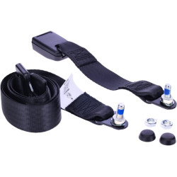 Statinis juodas saugos diržas 2 taškai SB1000297