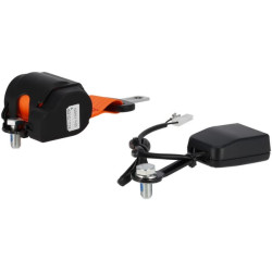 Ištraukiamas oranžinis saugos diržas 2 taškai su jungikliu SB06001220A