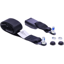 Statinis juodas saugos diržas 2 taškai SB1000299