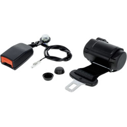 Ištraukiamas juodas saugos diržas 2 taškai su jungikliu SB6001221