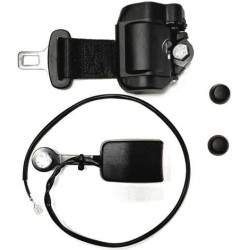 Ištraukiamas juodas saugos diržas 2 taškai su jungikliu SB6001220