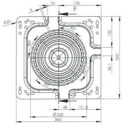 Sukamasis stalas 360° TS90270KR