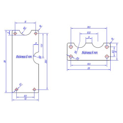Sėdynės tvirtinimo plokštė TS90227KR