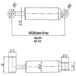 Amortizatorius TS90040GP