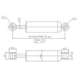 Amortizatorius TS90067KR