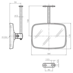 Veidrodis pilnas CA1834001