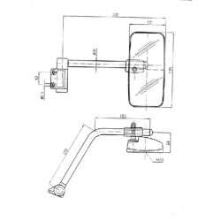Veidrodis su kairiąja rankena CA6728001