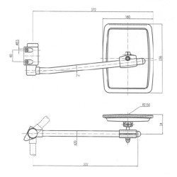 Veidrodis su kairiąja rankena CA6490001