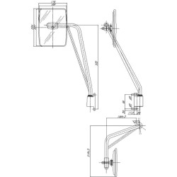Veidrodis su kairiąja rankena CA6733001