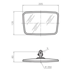 Veidrodis sukomplektuotas CA5149025