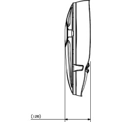 Padalintas veidrodis 12V 7135023AM