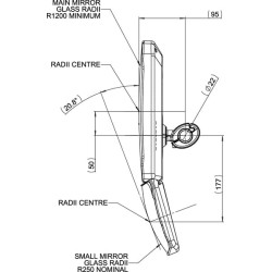 Padalintas veidrodis 7135050AM