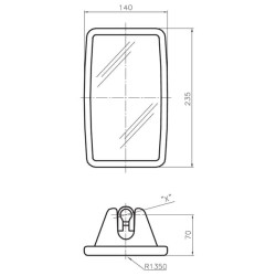Veidrodinis stiklas CA4666025