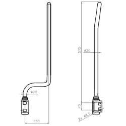 Veidrodinė rankena CA6142030