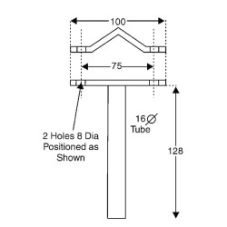 Veidrodinė rankena Tiesi CA3001170