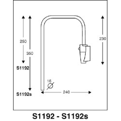 Veidrodinė rankena CA3001192S