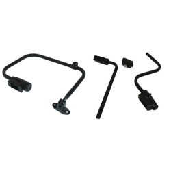 Apatinis veidrodėlio laikiklis 260, juodas, dešinysis, Ø14-20mm 202600112H