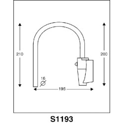 Veidrodinė rankena CA3001193