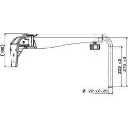 Teleskopinė rankena Rh 7260002A