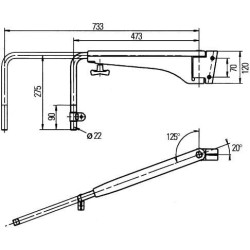Veidrodžio atrama Hella 8HG501253012