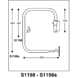 Veidrodinė rankena CA3001198S