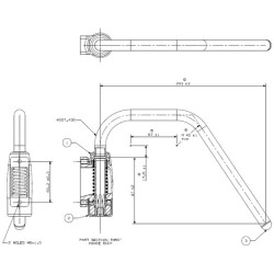 Veidrodinė rankena 16mm 7200007A