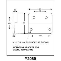 Veidrodinio svirties laikiklis CA3002089