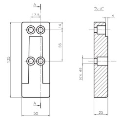 Nuimamas veidrodžio rankos atrama CA6356041