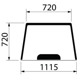 Galinio lango viršutinė dalis 3556826M3
