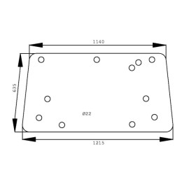 Galinio lango viršutinė dalis 3550333M1