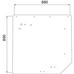 Galinis stiklas 7700050257N