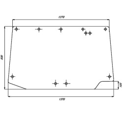 Galinio lango viršutinė dalis 0077338010N