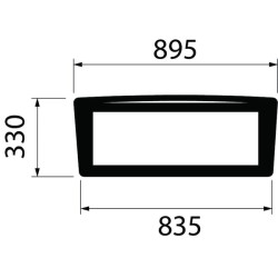 Galinis stiklas apatinis 00121439010N