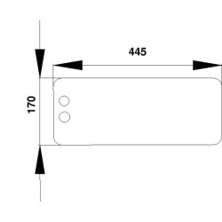 Galinis stiklas apatinis stumdomas 258514210430N