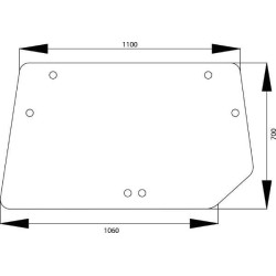 Galinio lango viršutinė dalis 4358486N