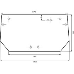 Galinio lango viršutinė dalis 00110806010N
