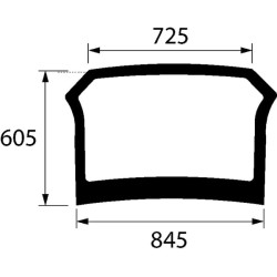 Galinis stiklas apatinis 4414216N