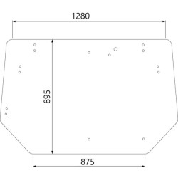 Viršutinis galinis stiklas 368412000KR