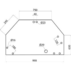 Galinio lango viršutinė dalis 816810050010N