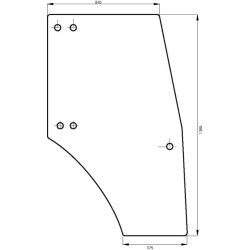 Durų stiklas 0097701050