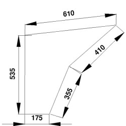 Durų stiklas apatinis 258514210270N