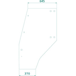 Durų stiklo komplektas 04400341N