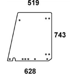 Durų stiklo viršus 297810030500N