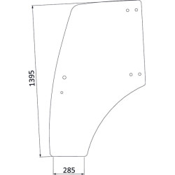Lindner durų stiklas 3203411N